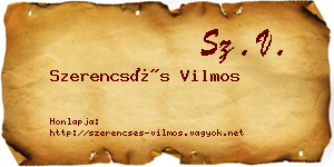 Szerencsés Vilmos névjegykártya